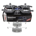 Set of 4 Bosch QuietCast Front Ceramic Brake Pads for BMW E82 E60 E63 E64 E66 E89 E90 (2007–2013)