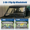 Scratch Resistant Flip Windshield for Honda Talon 1000R/X 1000X-4 (2019–2026)