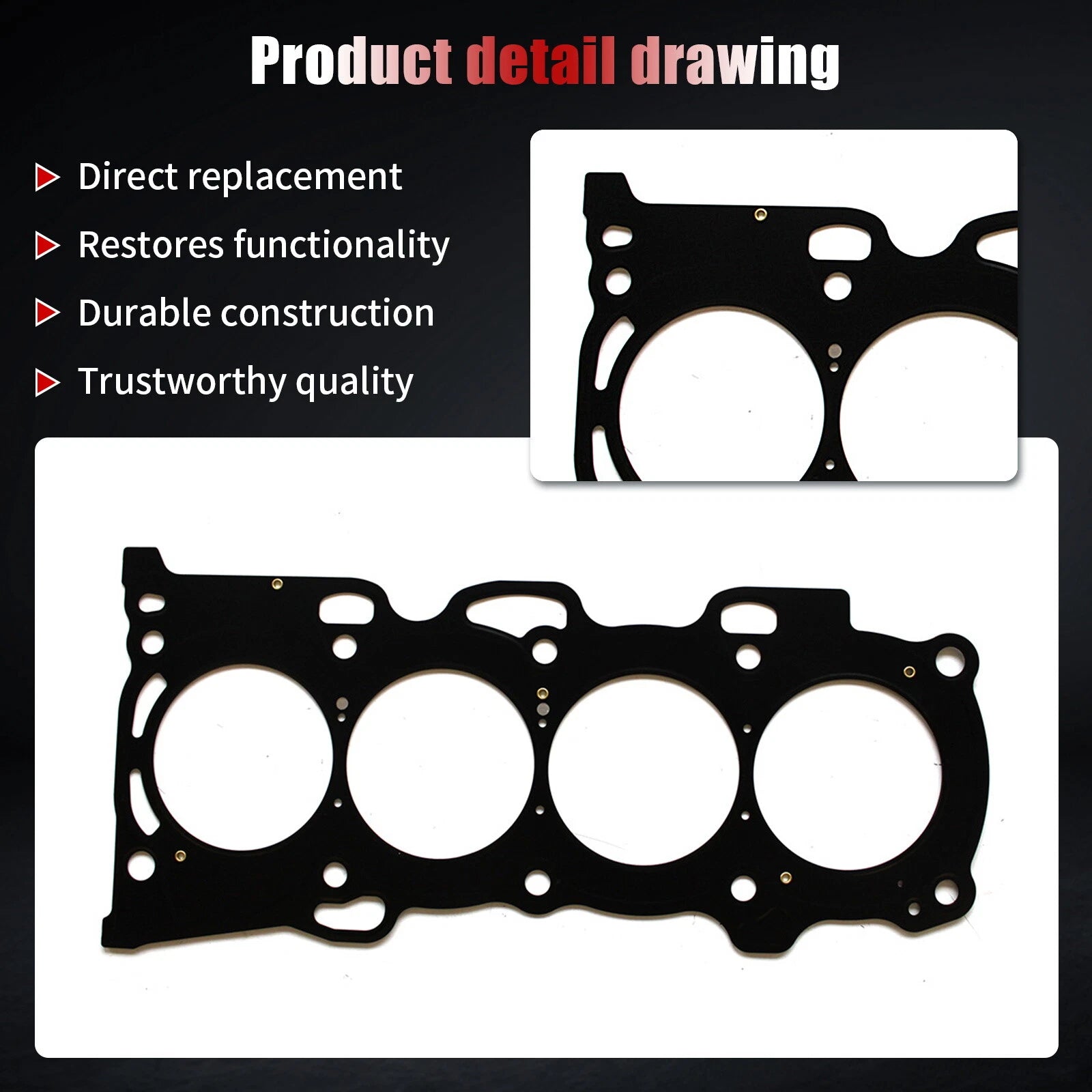 Head Gasket & Seals Set for Toyota Camry RAV4 Solara Highlander (2001-2006)