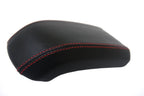 Center Console Armrest Cover for Ford Fiesta (2014–2019) Red Stitch