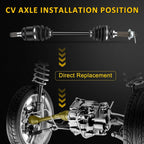 Front Right Passenger CV Axle Shaft Assembly for Suzuki King Quad 400 (2008–2021)