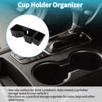 Center Console Cup Holder Organizer for Kia Sorento (2021–2026) TPE Black