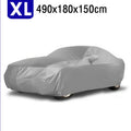 Silver Gray Full Car Cover for Outdoor Protection Waterproof XL (Universal)