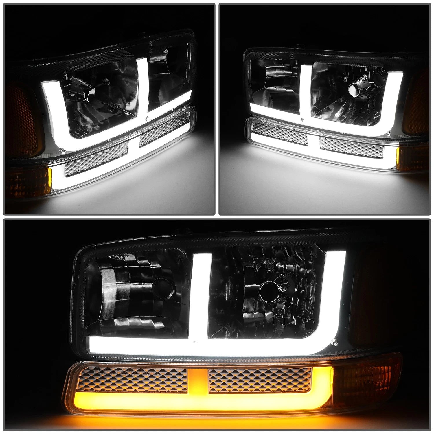 LED DRL + Turn Signal Headlight Bumper Lamp for Sierra Yukon (1999–2007)