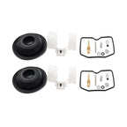 Set of 2 Carburetor Repair Kit Float Diaphragm for Kawasaki EN450 454 LTD (1985–1990)