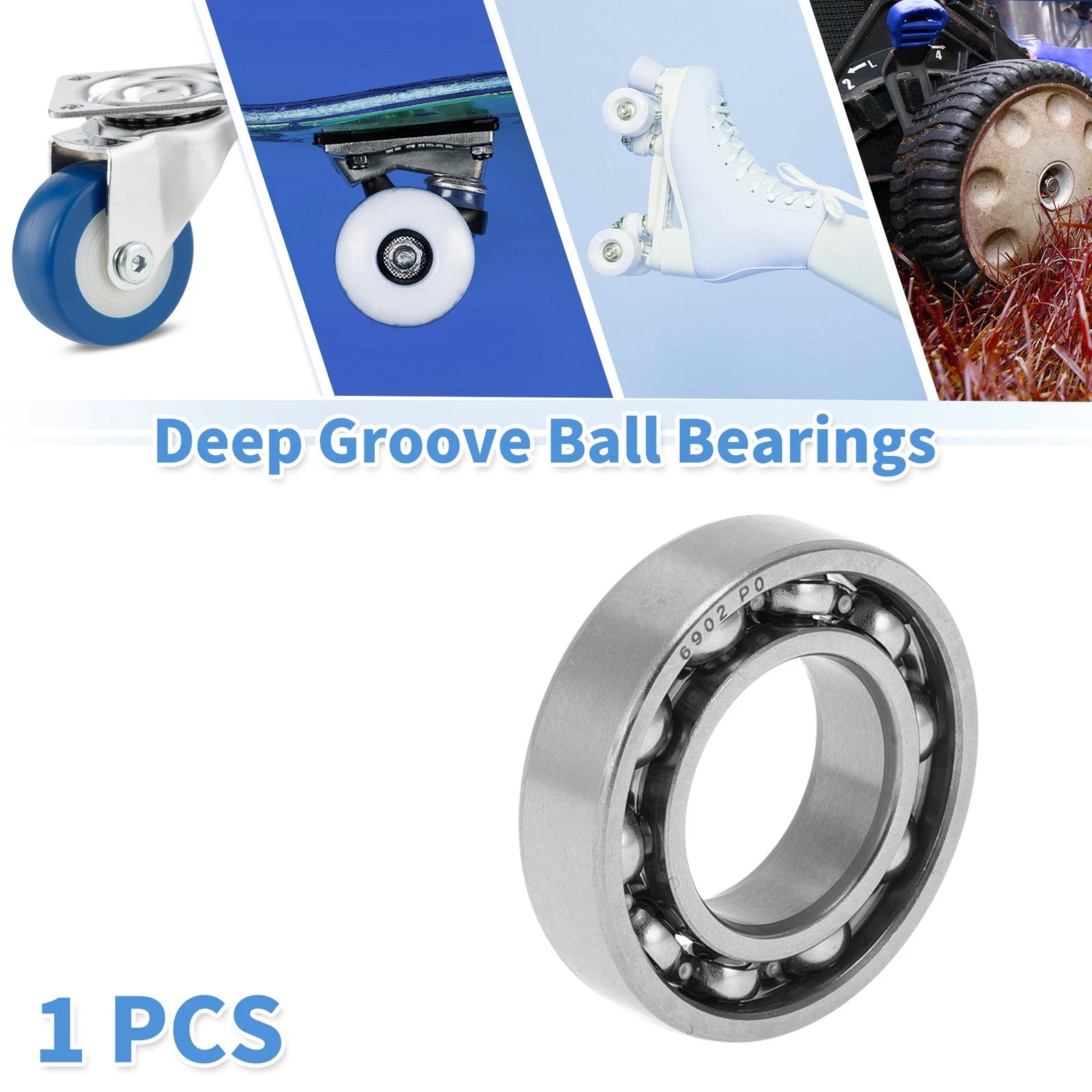 6902 Deep Groove Ball Bearing for Scooter Skateboard Wheel (P0 15x28x7mm)