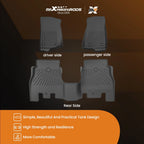 Set of 4 TPE Floor Mats Liner for Jeep Wrangler JL 4-Door (2018–2024)