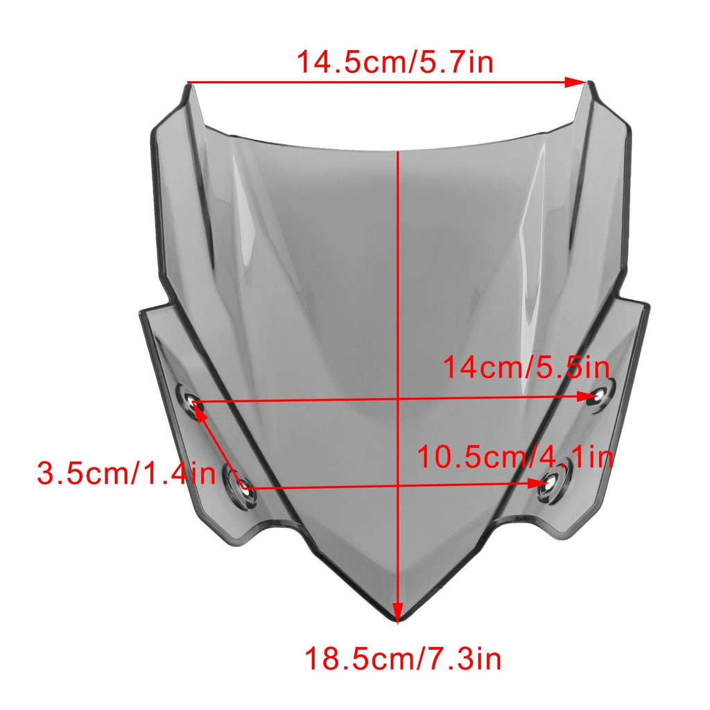 Windshield Windscreen for Kawasaki Z650 (2017–2019)