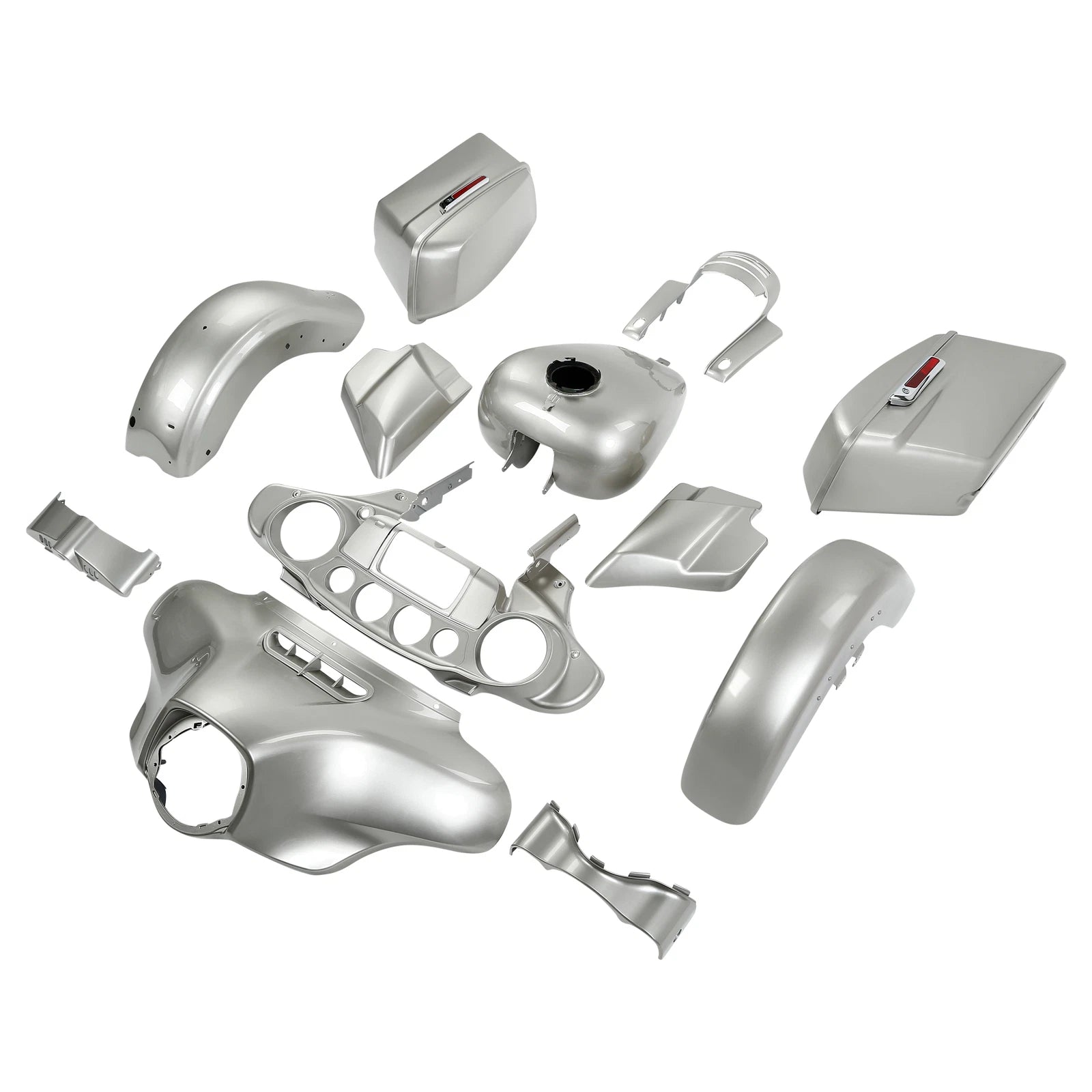 Fairings Body Work Kit for Harley Street Glide (2014–2023) Silver Fortune