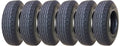 Set of 6 Heavy Duty 8-14.5 Trailer Tires 14PR LR G-11067