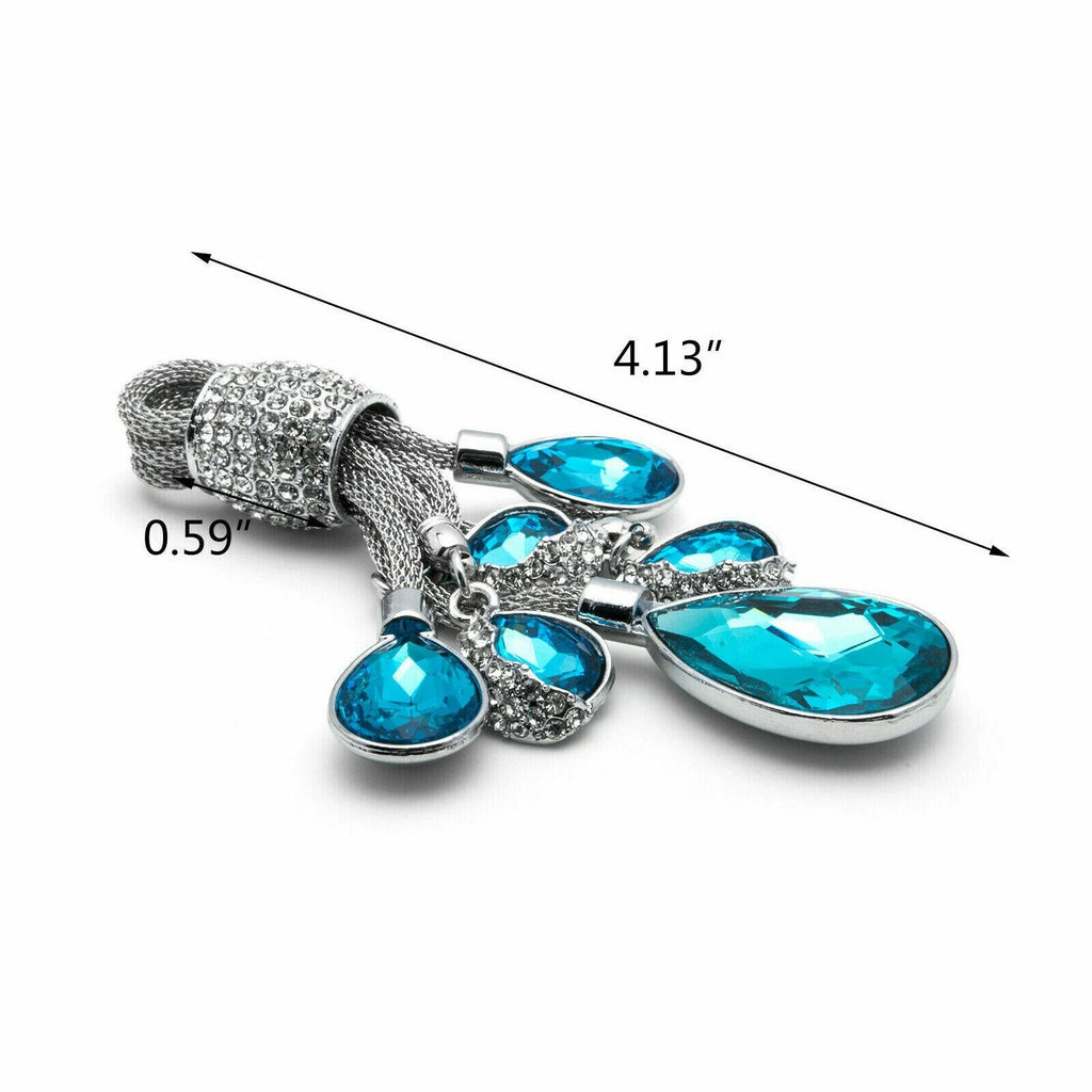 Bling Keychain Key Holder Ring Crystal Rhinestone for Honda (2019-2024)