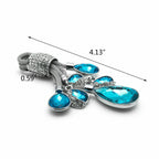 Bling Keychain Key Holder Ring Crystal Rhinestone for Honda (2019-2024)