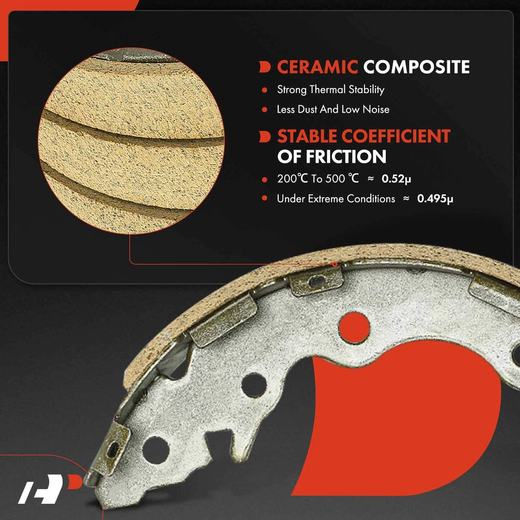 Brake Drums + Ceramic Brake Shoes for Hyundai Accent (2006–2007)