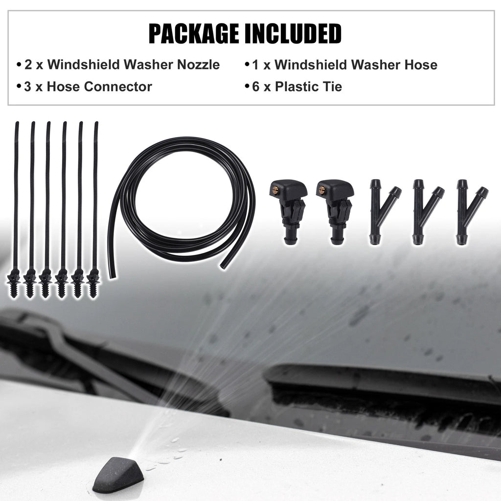 Set of 2 Windshield Washer Nozzles for Ford Crown (No. 3W7Z17603AA)