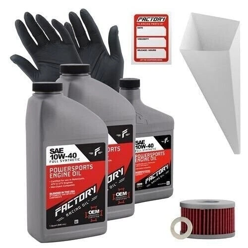 10W40 Oil Change Kit for Suzuki LS650, S40 (2.5Qt)