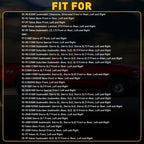 Set of 2 ABS Door & Handle Bezels for Chevrolet C1500 C2500 GMC Sierra (1995–1999)