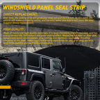 Rubber Seal Strip for Car Front Windshield Hood (1.8M)