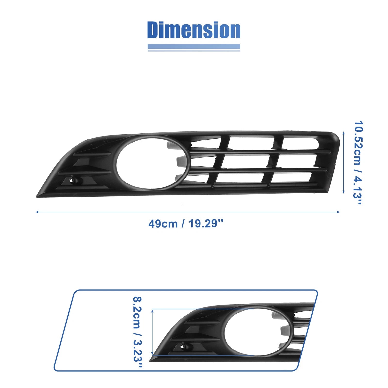 Fog Light Grille Cover for Volkswagen Passat (3C0853665A)