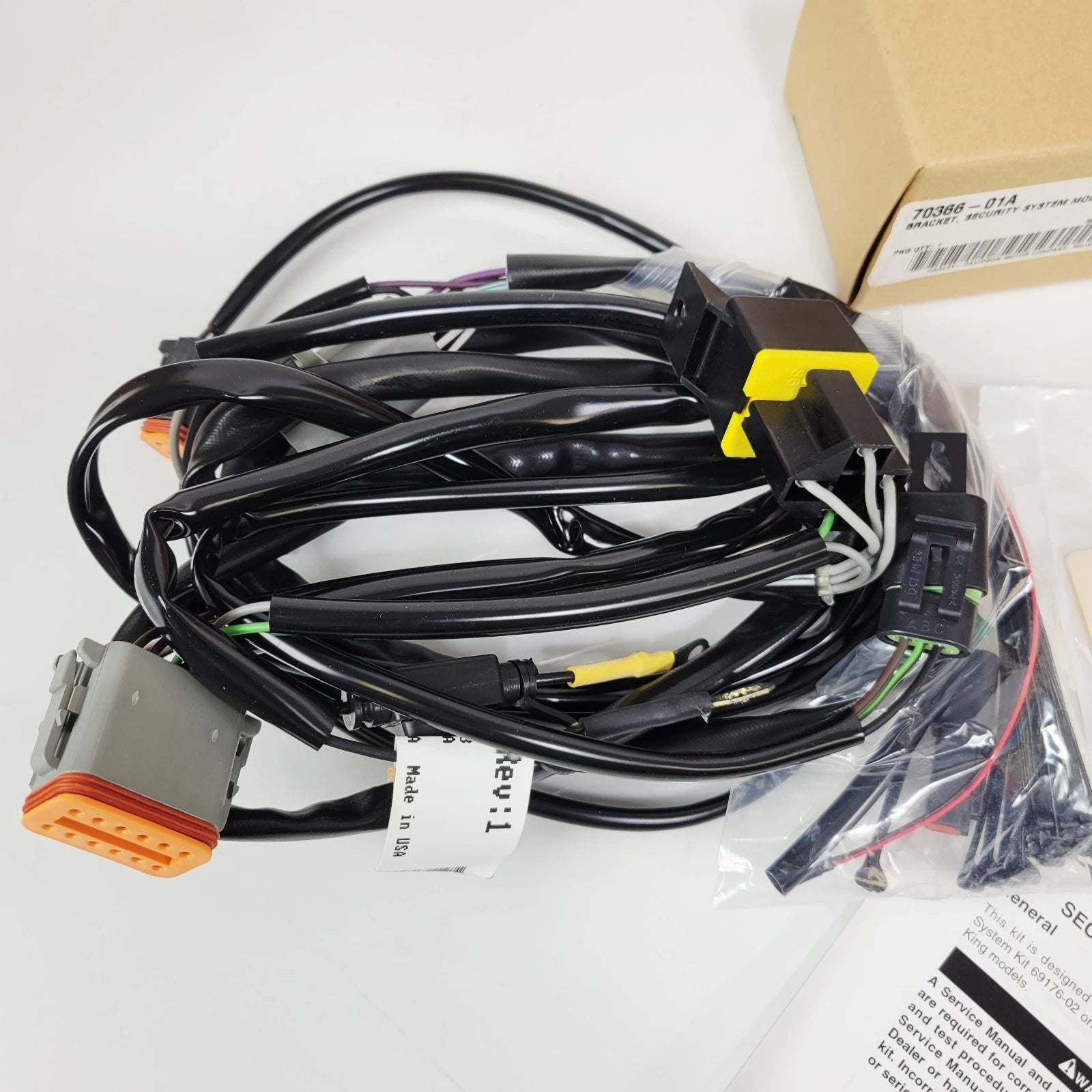 Security System Install Kit for Harley-Davidson Touring (1997–1999) 68346-01