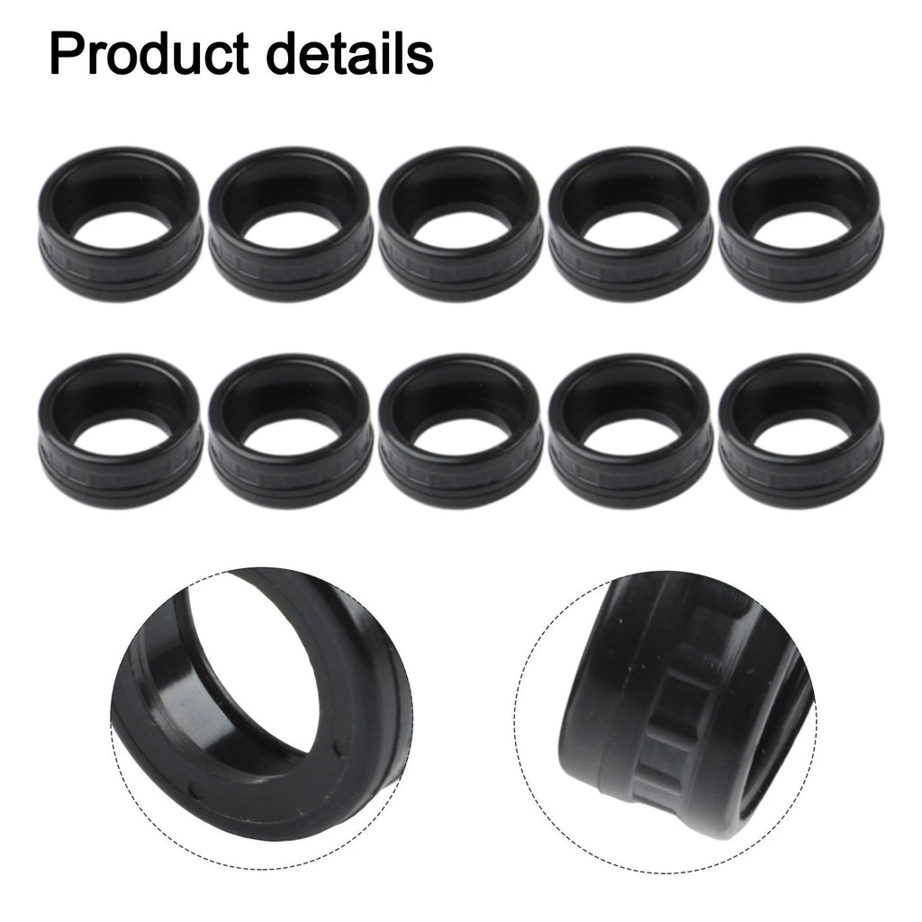 Set of 10 Rubber Sleeves for Power Tool Bearings 607 Angle Grinder