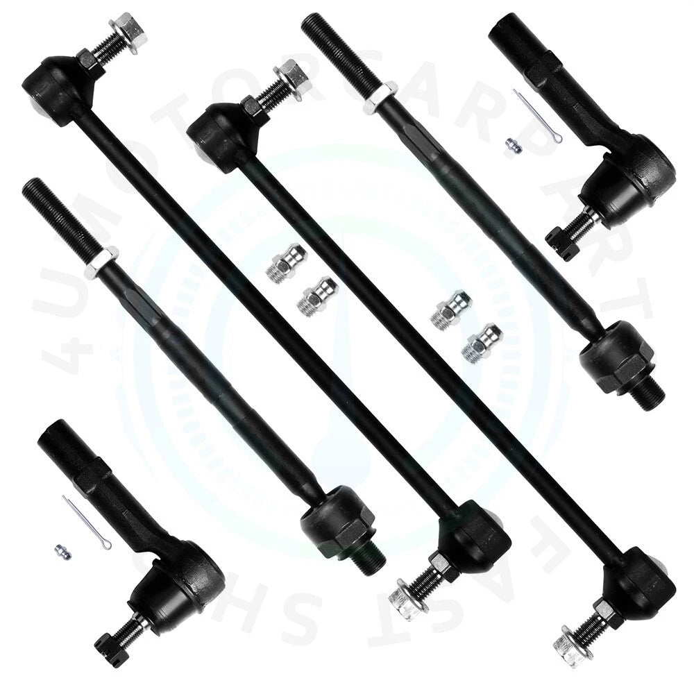 Set of 6 Tie Rod Ends for Chevrolet Traverse (2009–2015)