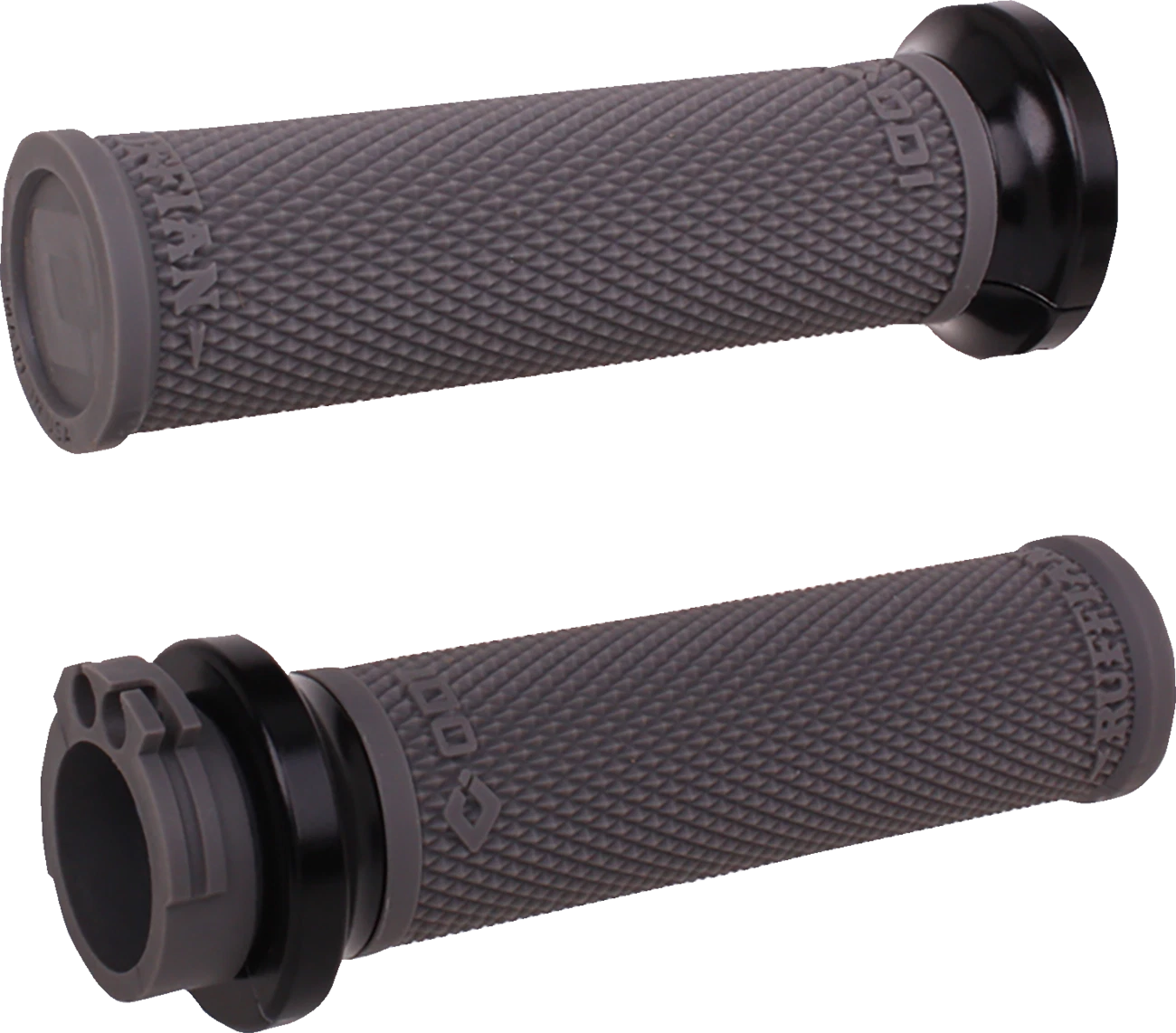 ODI Ruffian Lock-On Grips for Cable - Graphite/Black (V30HCWH-B)
