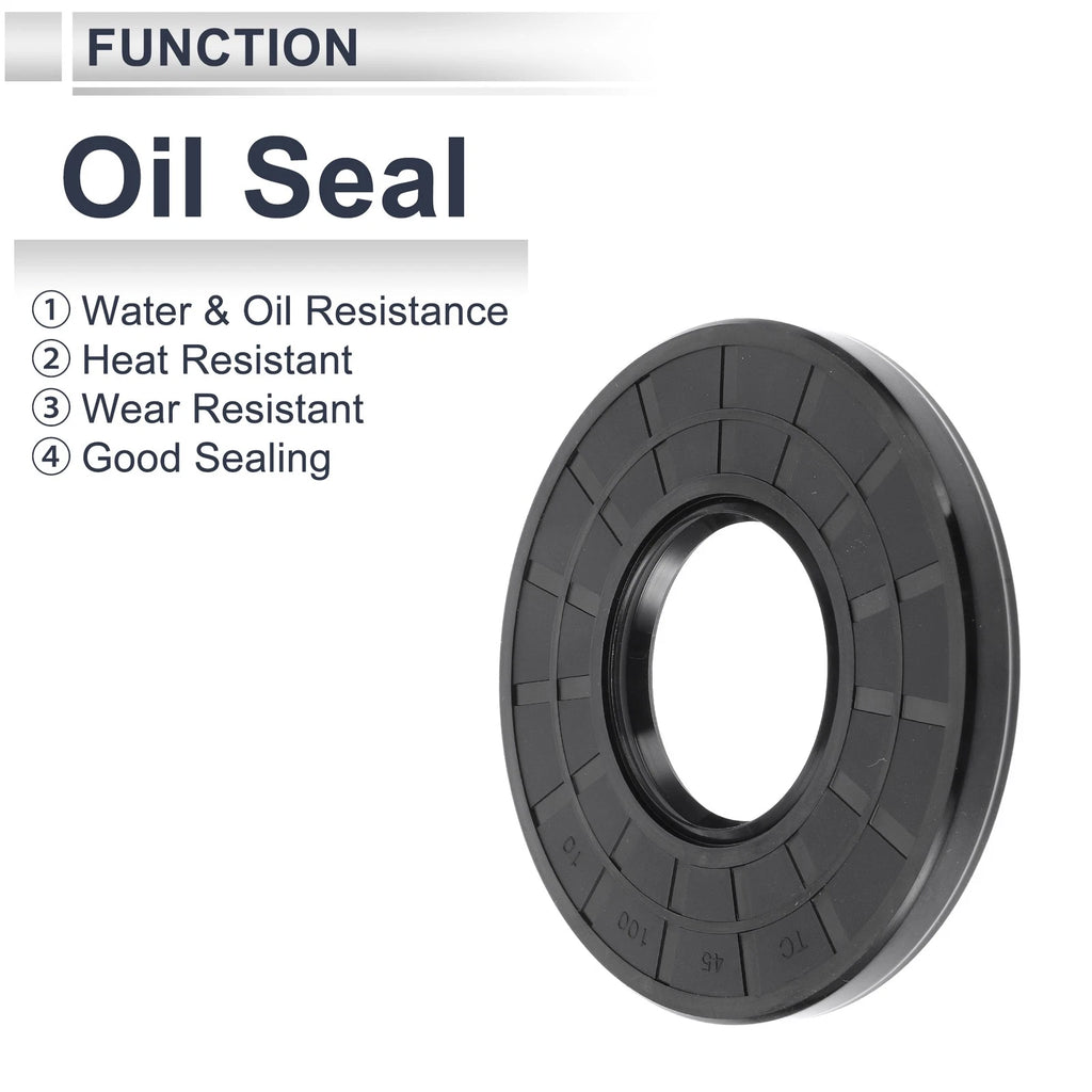 Set of 5 Oil Seal Rotary Shaft Seal Nitrile Rubber 45x100x10mm