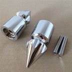 Chrome Spike Bar Ends for Kawasaki Ninja 250 500 600 ZX7 ZX9 ZX10 Z1000