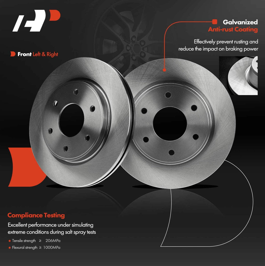 Front Disc Brake Rotors for Nissan Armada Titan INFINITI QX56 (2005–2007)