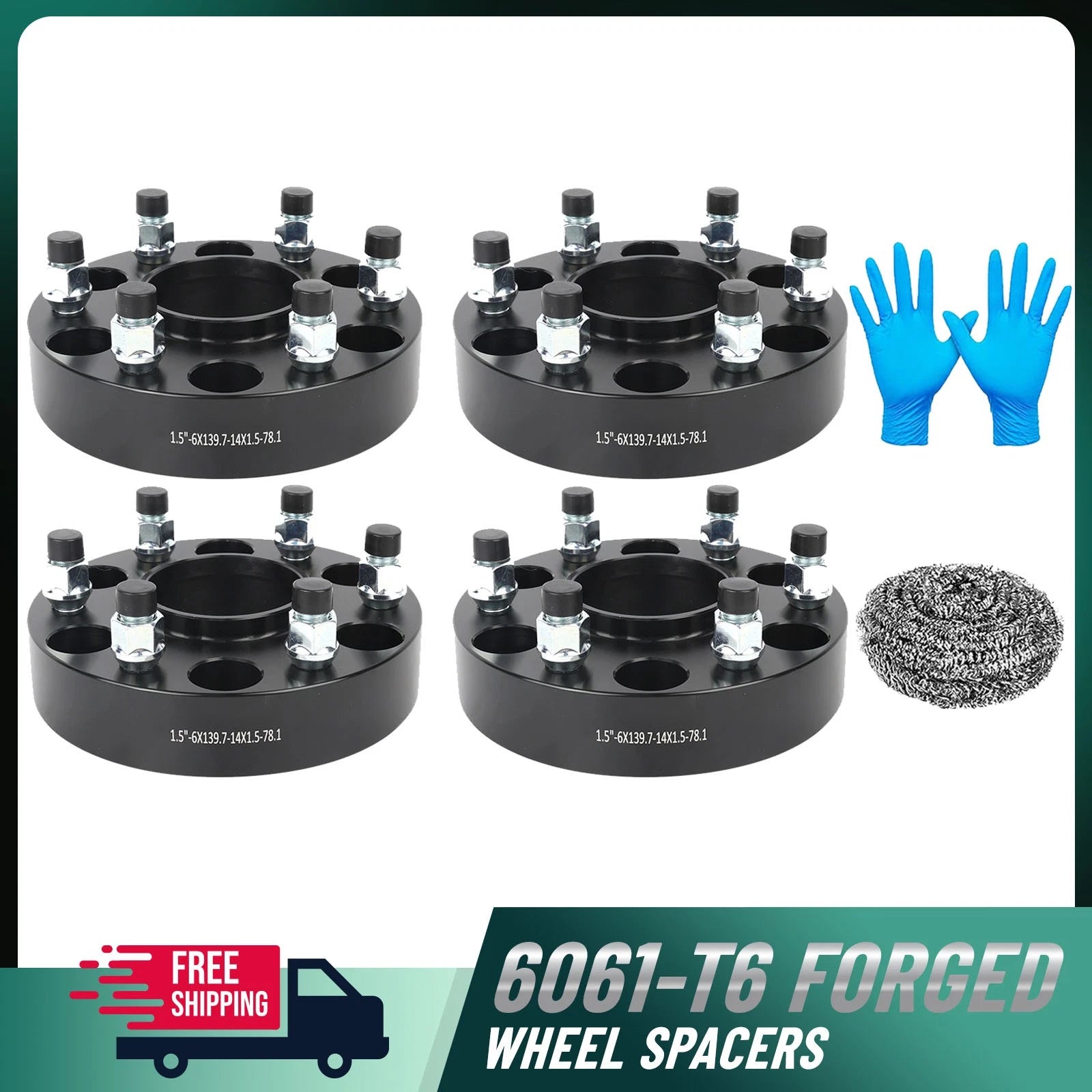 1.5 Inch Hub Centric Wheel Spacers for 2002–2006 Chevy Avalanche 1500