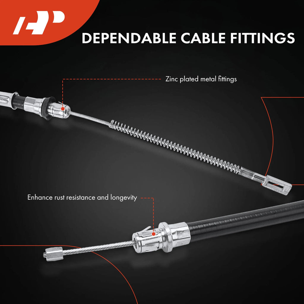 2Pcs Rear Parking Brake Cable for Ford F-150 (2006–2008)