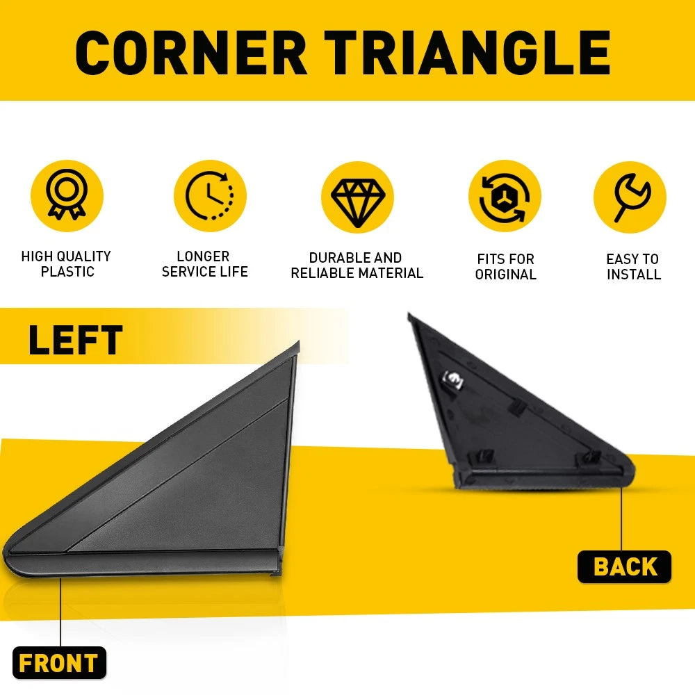 Left Mirror Triangle Corner Molding for Dodge Grand Caravan (2008-2020)