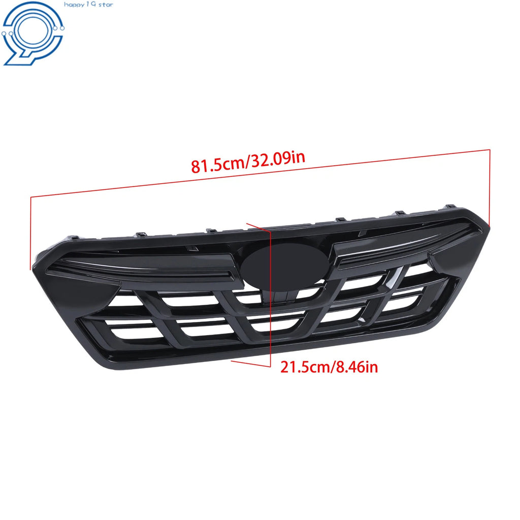 Front Bumper Upper Grille for Subaru Crosstrek (2021-2023) Gloss Black