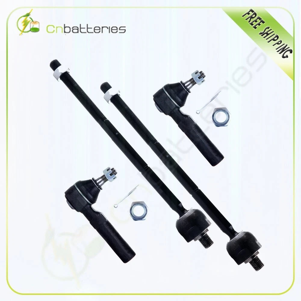 Set of 4 Steering Tie Rod End Links for Chrysler PT Cruiser (2000–2010)