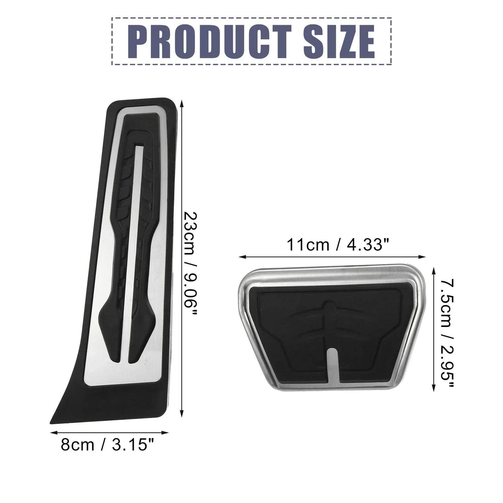 Accelerator & Brake Pedal Cover Set for BMW X3 X4