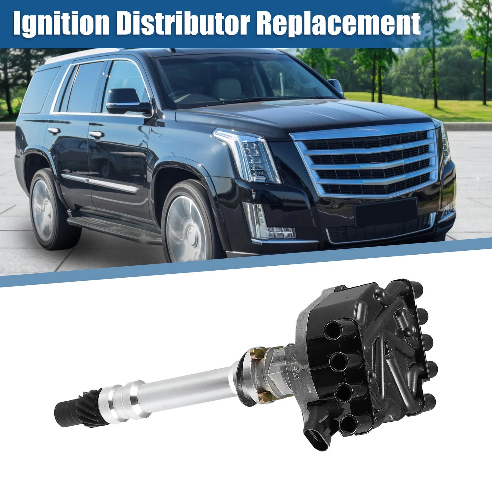 Ignition Distributor 93441558 for Cadillac Chevrolet GMC SUV Van V8 (1990–1995)