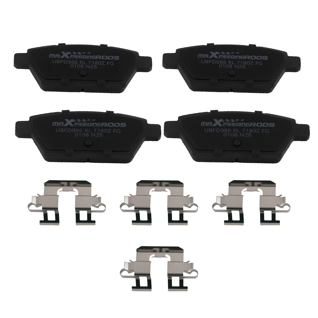 Rear Ceramic Brake Pads Kit for Mercury Milan (2006–2011) Mazda 6 (2006–2013) D1161