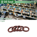 Set of 5 Oil Seal Rotary Shaft Seal 35x46x7mm for Various Models