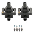 Set of 2 Ignition Coils & 4 Iridium Spark Plugs for Mercedes W202 R170