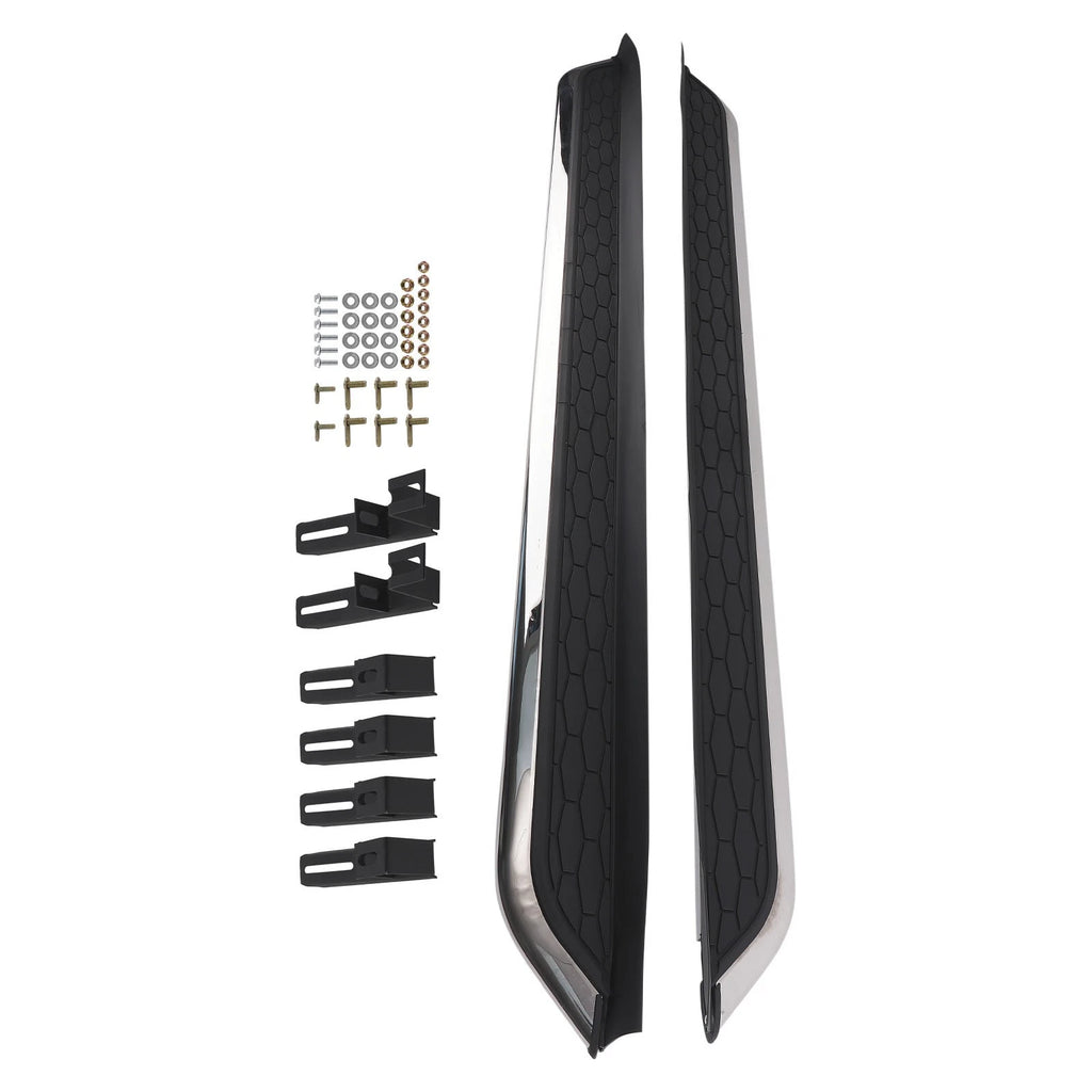 Nerf Bars Side Running Boards for Lincoln Aviator 2020+ Non-Slip Surface Black