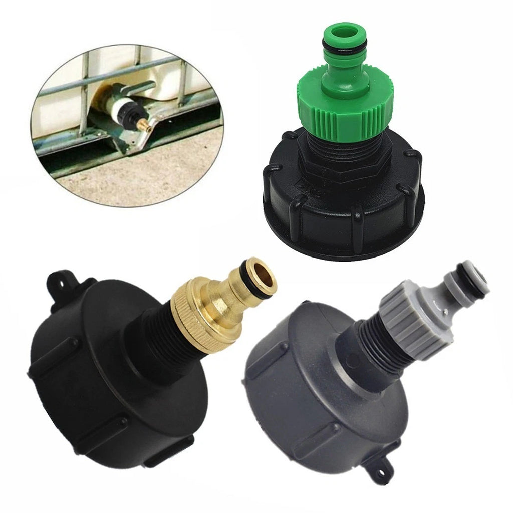 IBC Tote Tank Valve Drain Adapter for Garden Hose 3/4" Connector