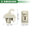 2pcs Sun Visor Holder Clip for Mitsubishi Montero (2001–2006) MR779704 Beige