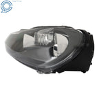 Driver Side Headlight for Volkswagen Golf/Jetta Sportwagen (2010-2014) Halogen Black