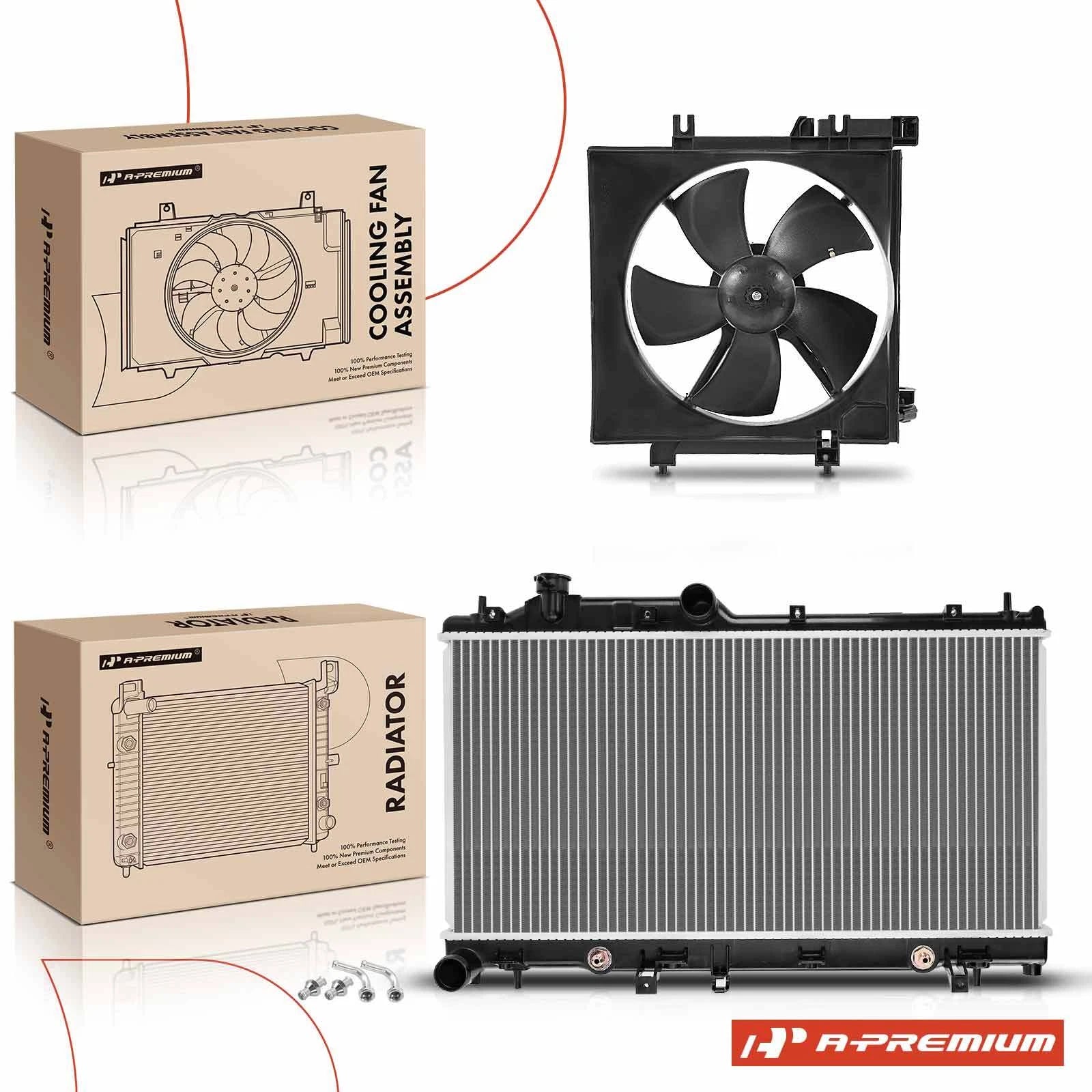 Radiator and Cooling Fan Assembly for Subaru Forester (2009–2013)