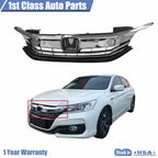 Chrome Front Bumper Upper Grille for Honda Accord Sedan (2016–2017)