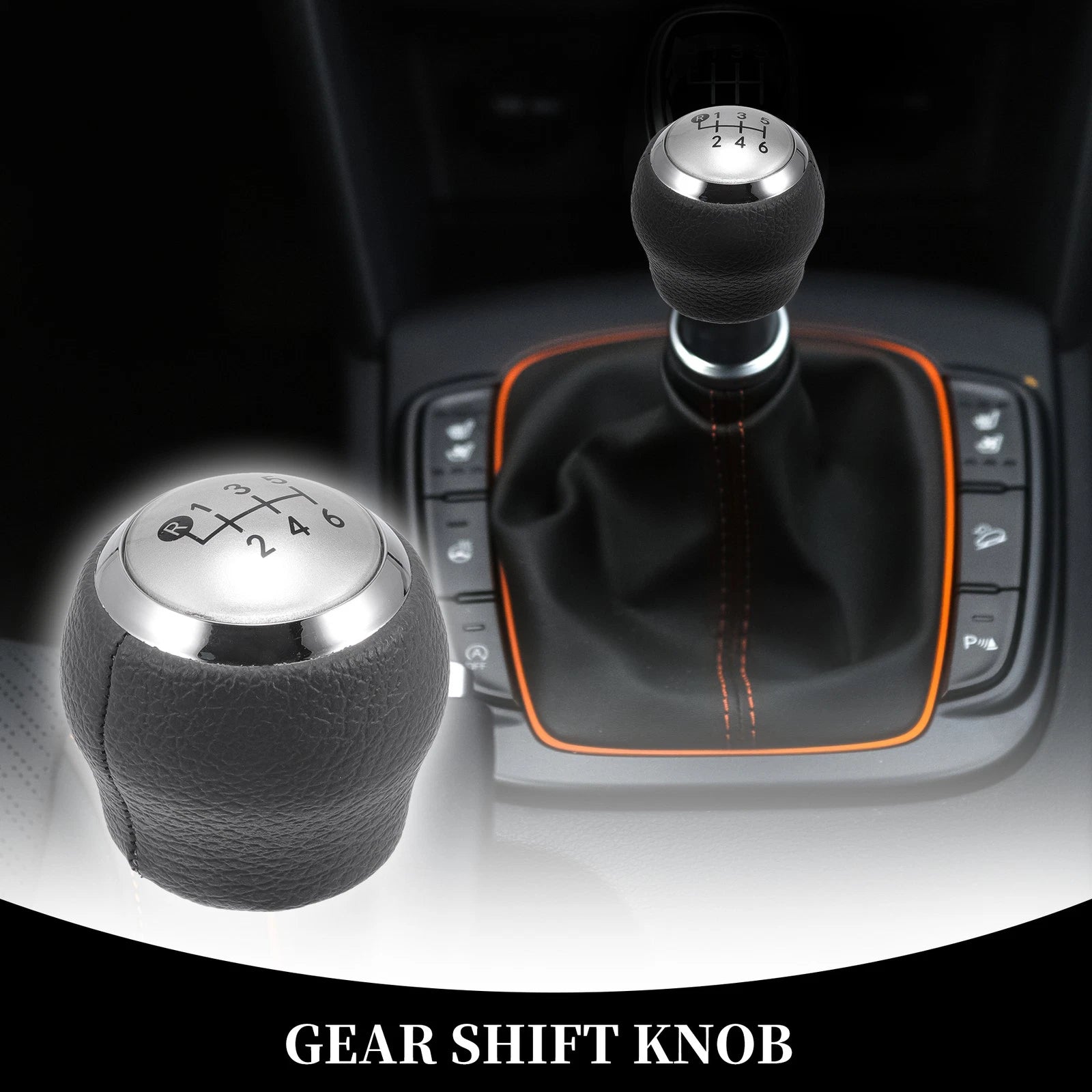 6 Speed Gear Shift Knob for Toyota Corolla Auris Yaris RAV4 (2007–2013) Faux Leather