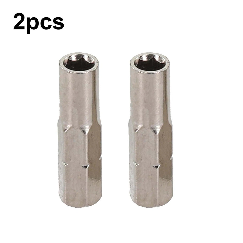 2pcs Bit Adapter 6.35mm Hex Shank to 4mm 4mm Socket Driver