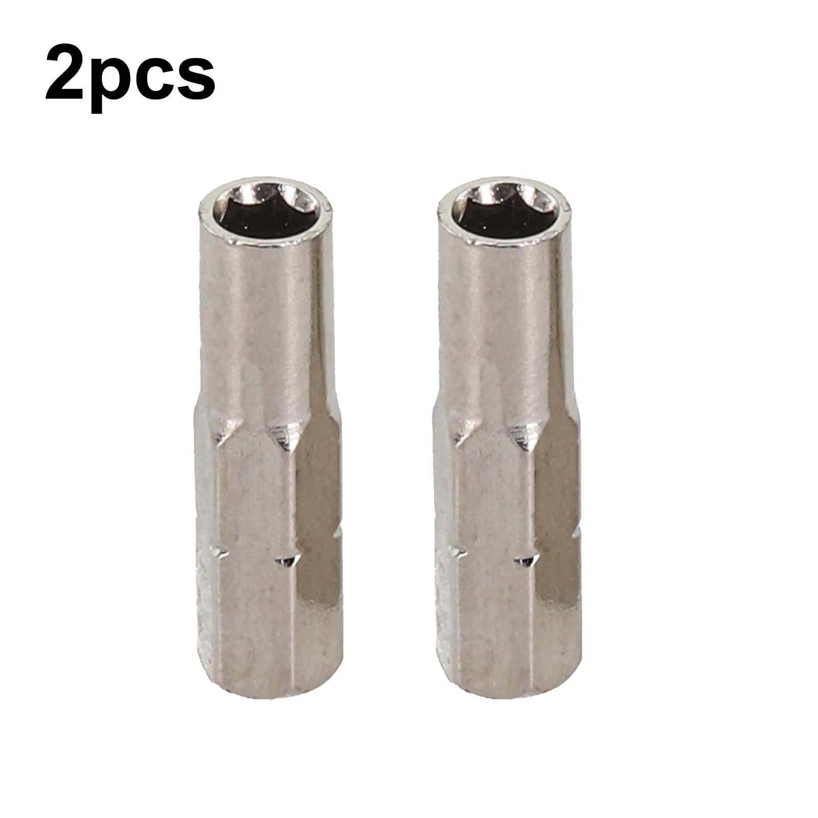 2pcs Bit Adapter 6.35mm Hex Shank to 4mm 4mm Socket Driver