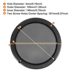 4 x 6.5" Universal Speaker Grills Covers for Car - Black (All Years)