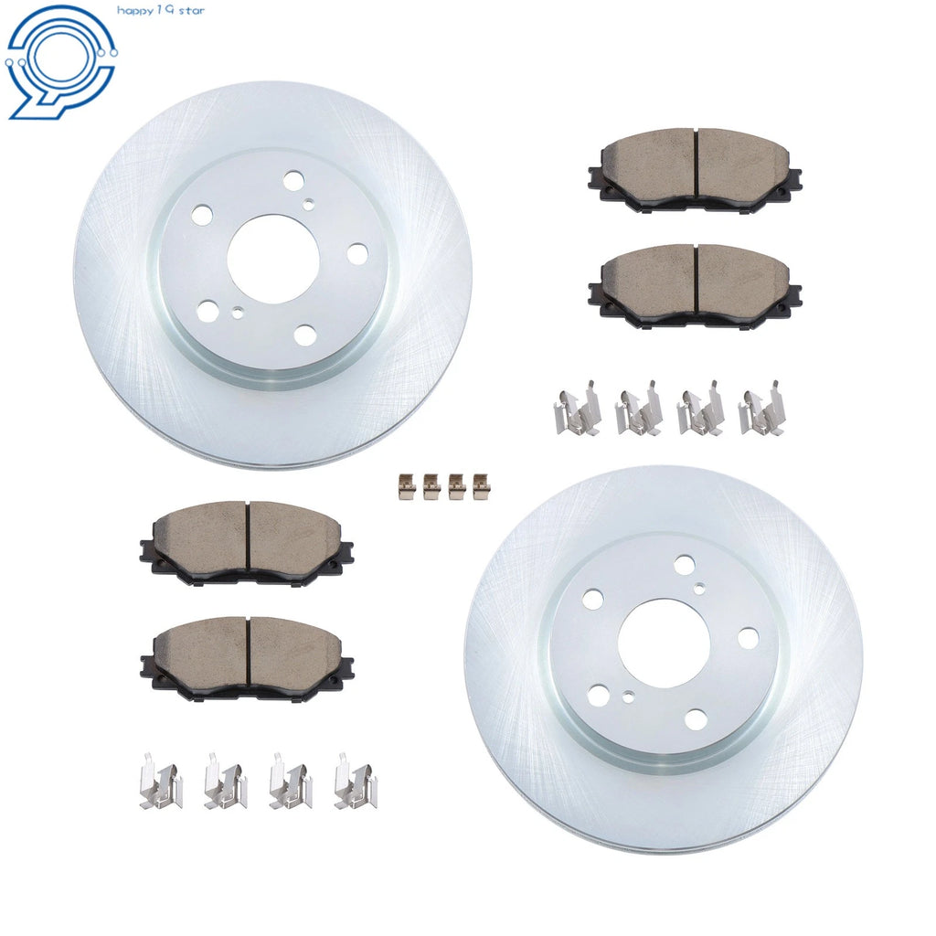 Front Disc Rotor & Ceramic Brake Pad for Lexus HS250h (2010–2012), Scion xB, Toyota RAV4
